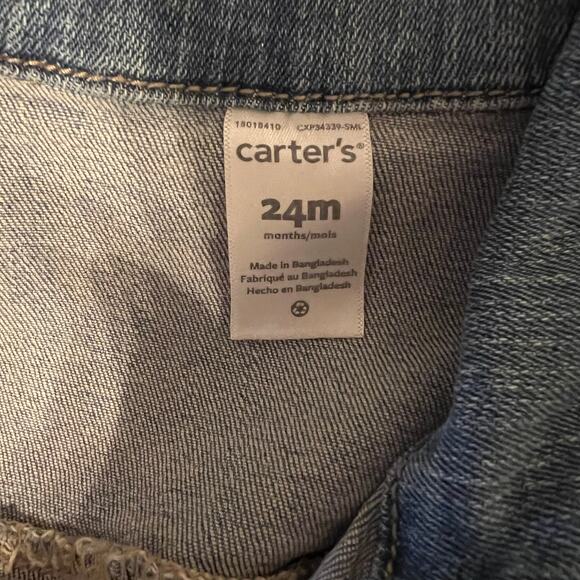 Carter’s baby girl medium wash denim jacket Size 24 months - Picture 3 of 4